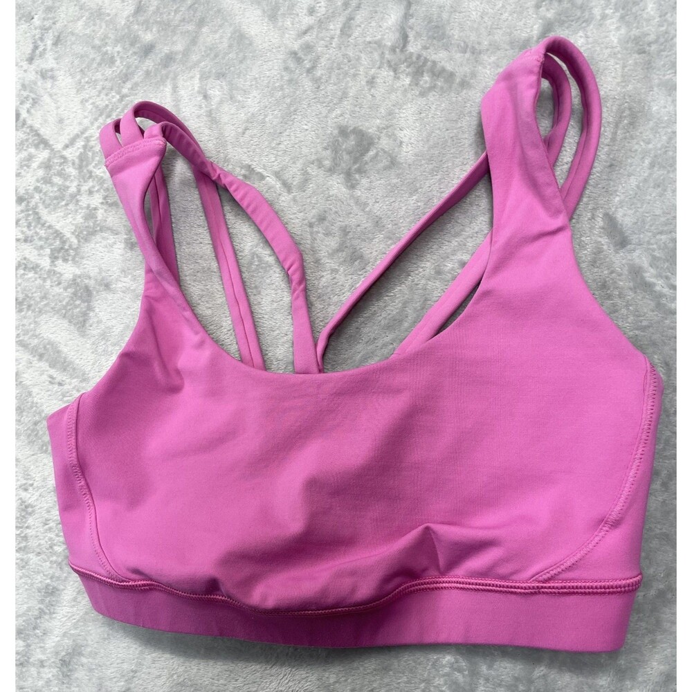 Lululemon Energy Bra Size 8 B/C Cup Magenta Glow MGLO 00101